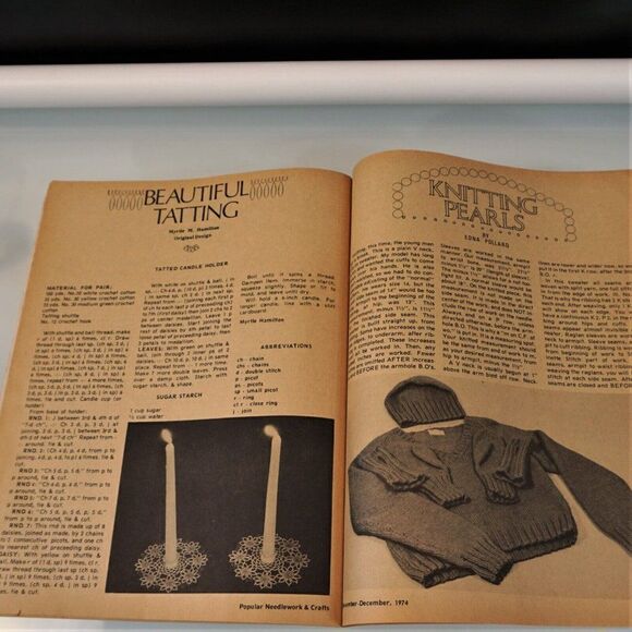 Popular Needlework And Crafts December 1974 Vintage Patterns - Picture 8 of 9